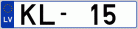 Auto numura zīme KL15 Auto numura zīme KL15