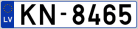 Auto numura zīme KN8465