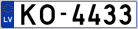 Auto numura zīme KO4433