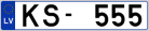 Auto numura zīme KS555