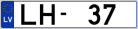 Auto numura zīme LH37
