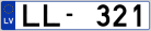 Auto numura zīme LL321 Auto numura zīme LL321