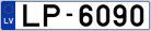 Auto numura zīme LP6090
