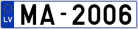Auto numura zīme MA2006 Auto numura zīme MA2006