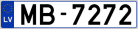 Auto numura zīme MB7272