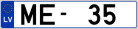 Auto numura zīme ME35