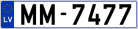 Auto numura zīme MM7477