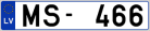 Auto numura zīme MS466 Auto numura zīme MS466