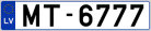 Auto numura zīme MT6777