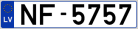 Auto numura zīme NF5757