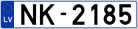 Auto numura zīme NK2185