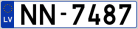 Auto numura zīme NN7487