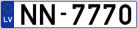 Auto numura zīme NN7770