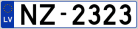 Auto numura zīme NZ2323
