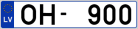 Auto numura zīme OH900