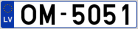 Auto numura zīme OM5051
