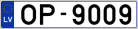 Auto numura zīme OP9009