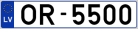 Auto numura zīme OR5500 Auto numura zīme OR5500