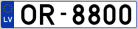 Auto numura zīme OR8800 Auto numura zīme OR8800