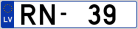 Auto numura zīme RN39 Auto numura zīme RN39