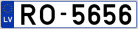 Auto numura zīme RO5656