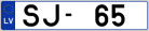 Auto numura zīme SJ65 Auto numura zīme SJ65