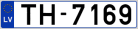 Auto numura zīme TH7169
