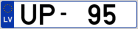 Auto numura zīme UP95 Auto numura zīme UP95
