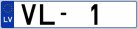 Auto numura zīme VL1
