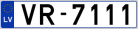 Auto numura zīme VR7111