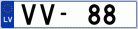 Auto numura zīme VV88