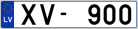 Auto numura zīme XV900
