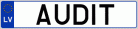 Auto numura zīme AUDIT