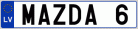 Numurbilde MAZDA 6