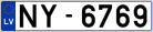 Auto numura zīme NY-6769