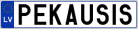 Auto numura zīme PEKAUSIS Auto numura zīme PEKAUSIS