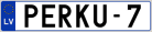 Auto numura zīme PERKU-7
