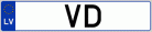 Auto numura zīme VD