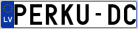 Auto numura zīme PERKU-DC