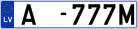 Auto numura zīme A777M