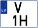 Auto numura zīme V1H Auto numura zīme V1H
