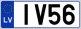 Auto numura zīme IV56