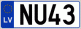 Auto numura zīme NU43