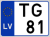 Auto numura zīme TG81 Auto numura zīme TG81
