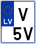 Auto numura zīme V5V