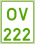 Auto numura zīme OV222 Auto numura zīme OV222