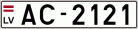 Auto numura zīme AC2121