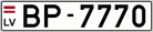 Auto numura zīme BP7770