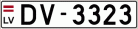 Auto numura zīme DV3323