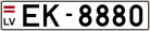 Auto numura zīme EK8880